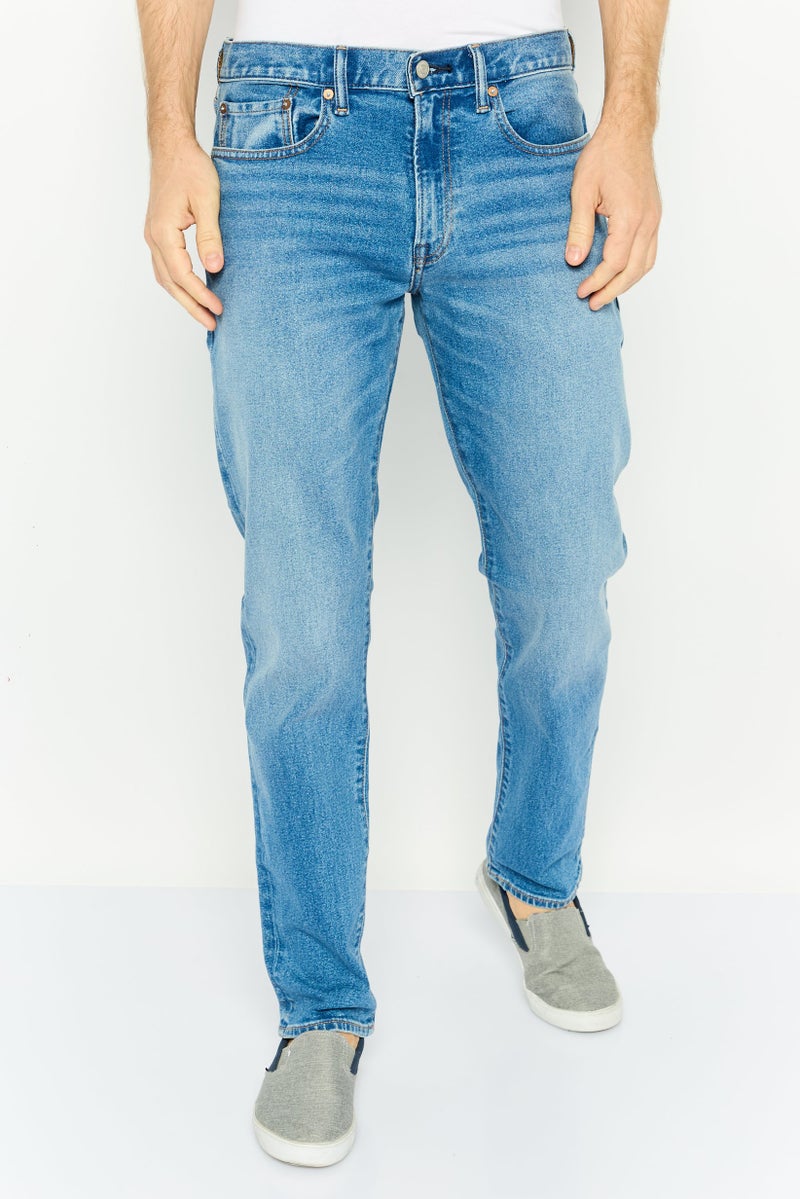 GAP Men Slim Fit Wash Stretchable Denim, Blue - Image 1