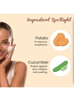 Glamveda Potato Anti Pigmentation Face Wash Reduces Hyperpigmentation & Clarifies Skin No Paraben Sls Silicone All Skin Types100Ml  - Image 4