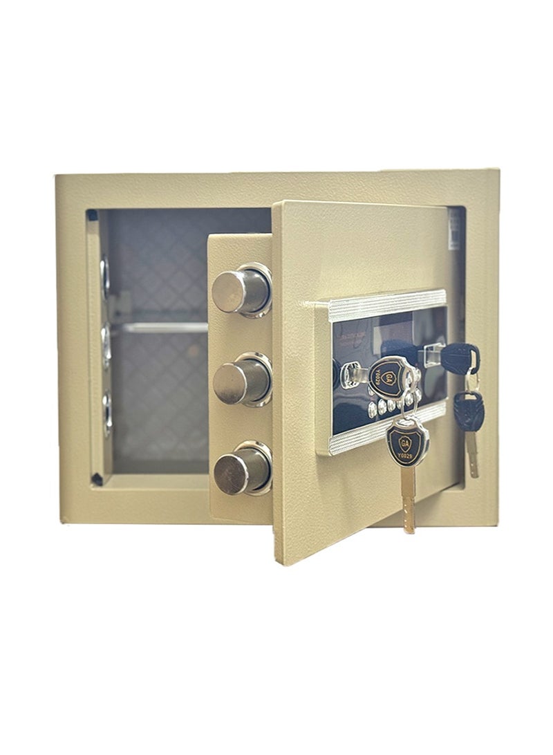 Luxury Fire-Resistant Digital Security Safe With Electronic Number Pad And Lock And Physical  Key 30*38*30 cm - 10 Kg - Image 2