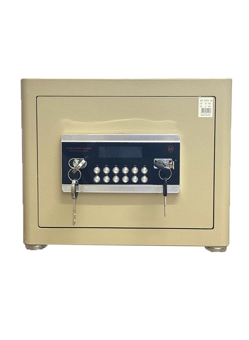 Luxury Fire-Resistant Digital Security Safe With Electronic Number Pad And Lock And Physical  Key 30*38*30 cm - 10 Kg - Image 3