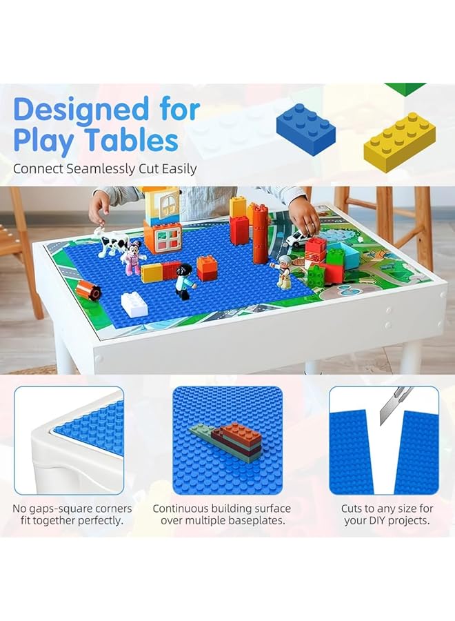 KASTWAVE Classic Baseplates 4 Pack Square 32X32 Stud Building Base 10"×10" Large Building Board Base Plates 100% Compatible With All Major Brands Build And Display Board Set - Image 3