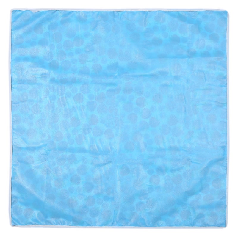 Aazeem Waterproof Bed Server | Food Mat | Bedsheet Protector | Non - Reversible in 3D Printed with Laminated Nonwoven Back | Blue | - Image 5