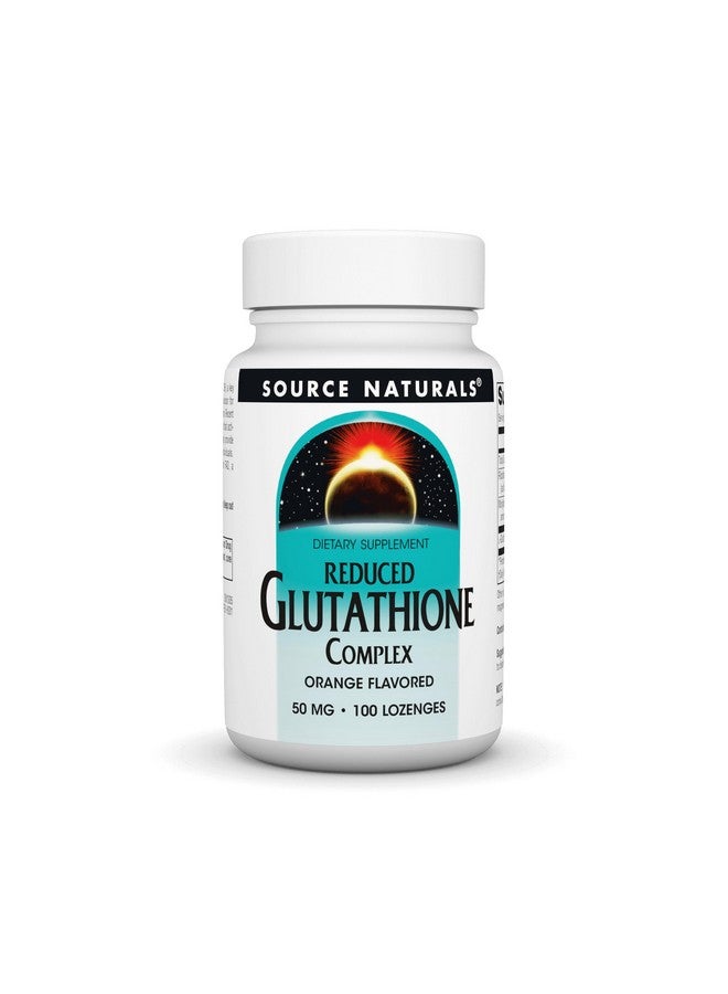 Source Naturals Reduced Glutathione Complex 50 mg Orange Flavored - 100 Lozenges - Image 1