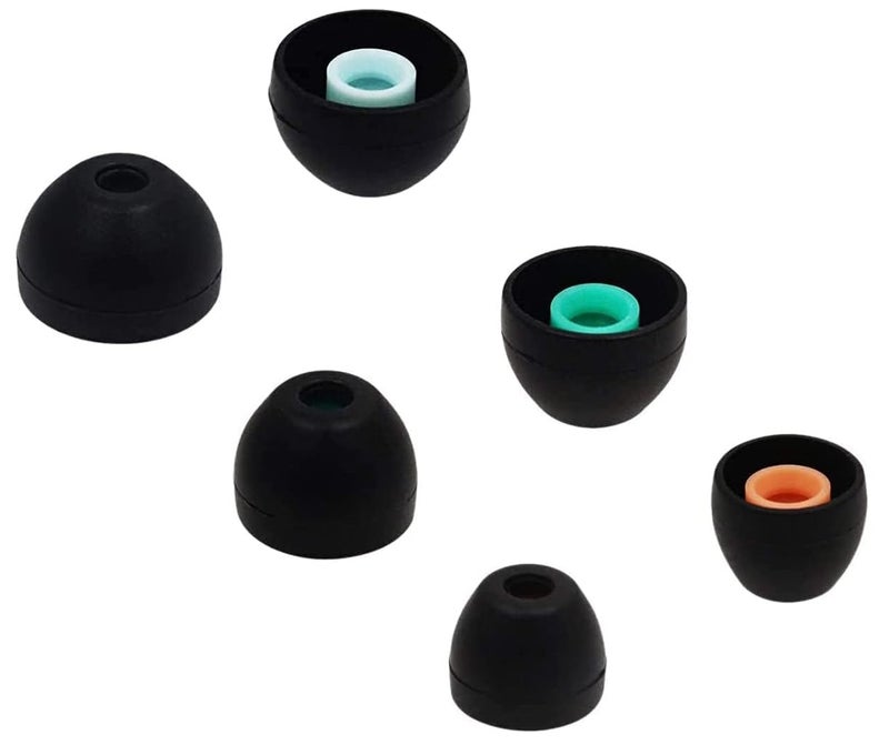 ALXCD Eartips Compatible with Sony WF-1000XM5 Earbuds, S/M/L 3 Sizes 6 Pairs Soft Silicone Ear Tips Earbuds Tips, Compatible with Sony WF-1000XM5 Silicon Earips XM5 6 Pairs Black sml - Image 3