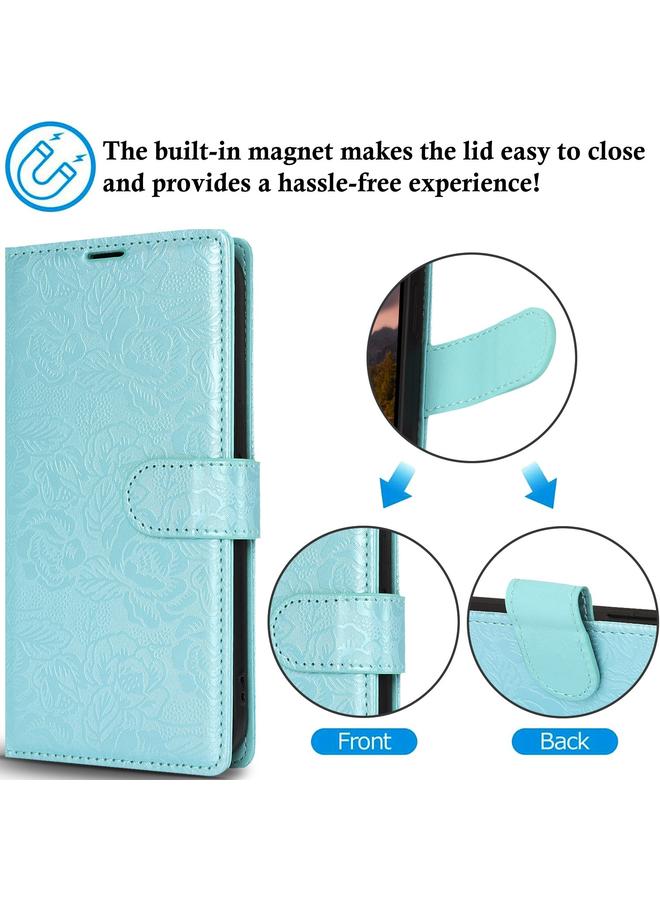 اس-توب جراب لهاتف Samsung Galaxy S22 Ultra 5G جراب هاتف جلدي مطبوع عليه زهور الفاوانيا - Image 4