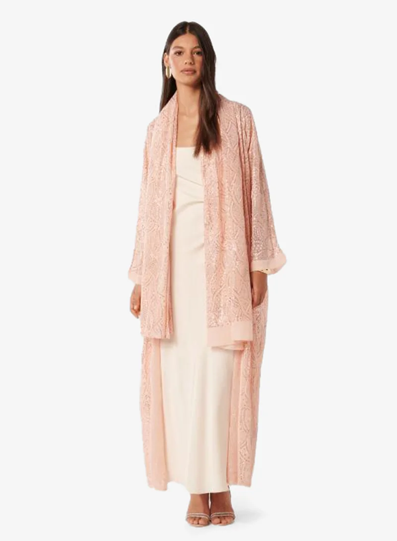 Lani Embellished Kimono Maxi Dress