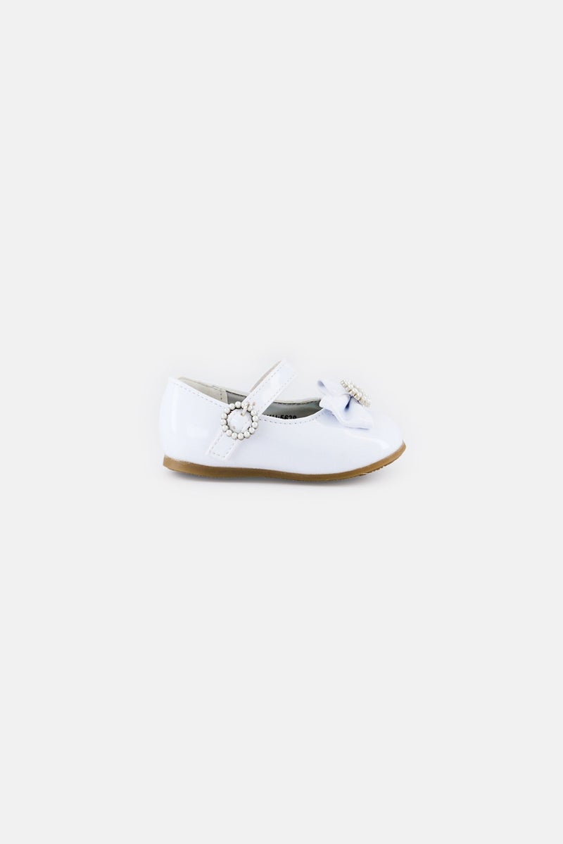 Josmo Toddlers Girl Velcro Closure Shoes, White - Image 3
