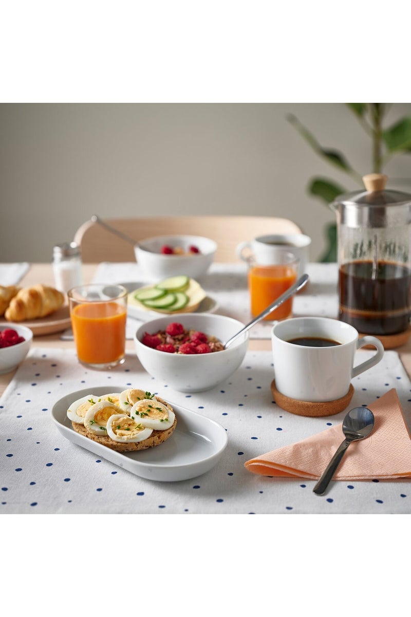 Serving plate, white, 20 x 11 cm - Image 3