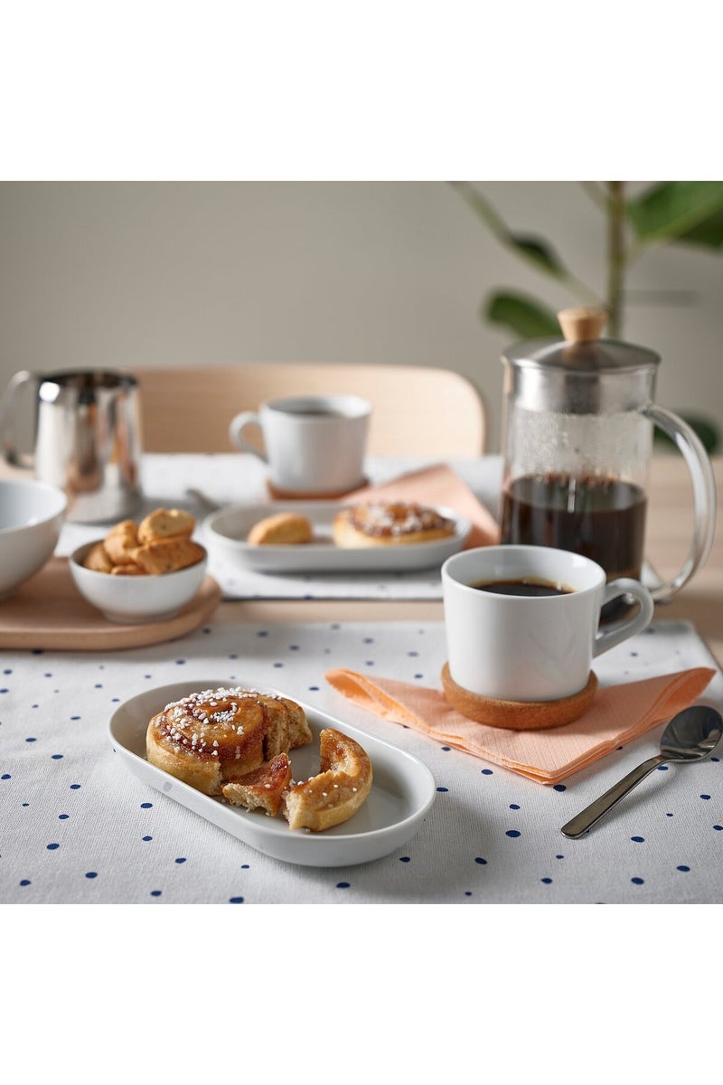 Serving plate, white, 20 x 11 cm - Image 2