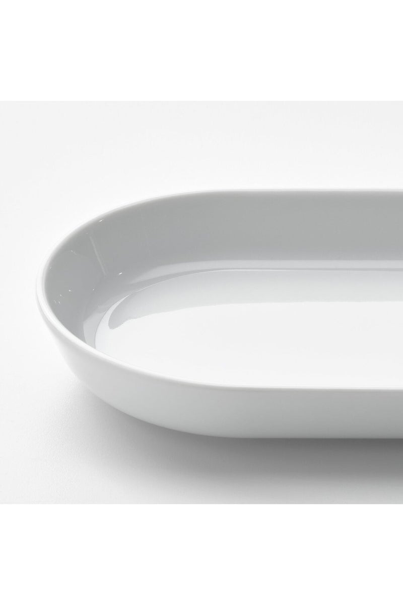 Serving plate, white, 20 x 11 cm - Image 4