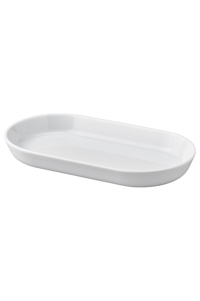 Serving plate, white, 20 x 11 cm - Image 1