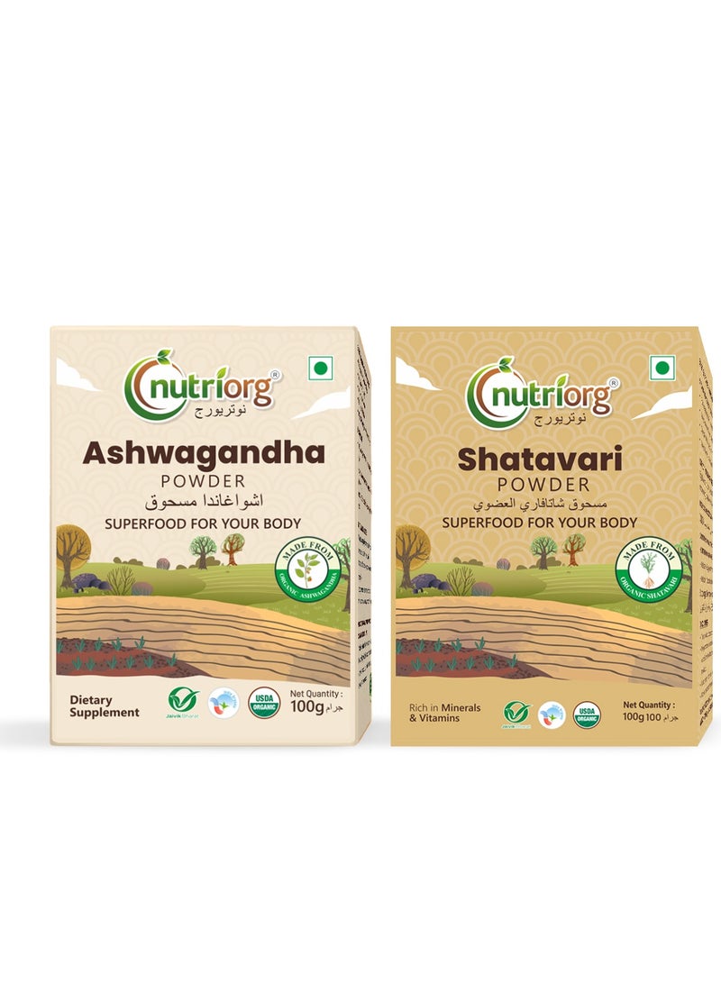 nutriorg Ashwagandha Powder And Shatavari Powder 200g - Image 1