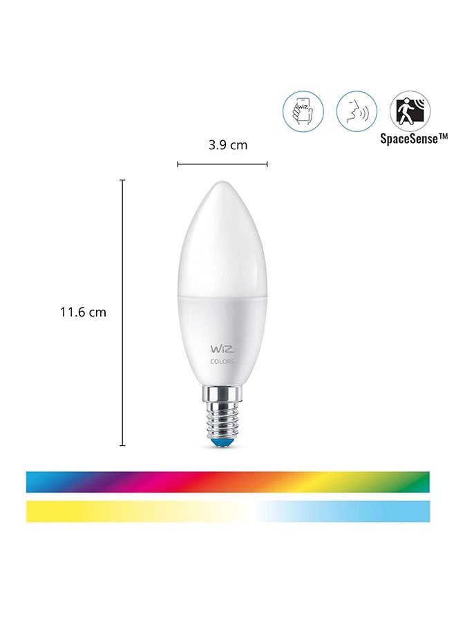 Wiz Smart LED Bulb C37 E14, 40W, RGB, Wi-Fi And Bluetooth, Works with Alexa And Google Assistant  - Image 3