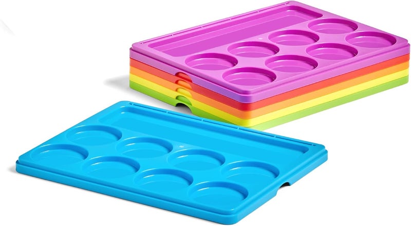 hand2mind hand2mind Little Minds at Work Sound Segmenting Trays by Tara West Phonemic Awareness Science of Reading Manipulatives Elkonin Boxes Letter Sounds Preschool Learning Activities Set of 6 - Image 1