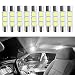 Lyxheth 10PCS Car Visor Light 28MM Car Roof Lights LED Reading Light Bulb Cars Vanity Bulbs T6 5050 Auto LED Sun Visor Lights Replacement 28mm 29mm 6614F Festoon Bulbs Fit for Cars White - Image 2