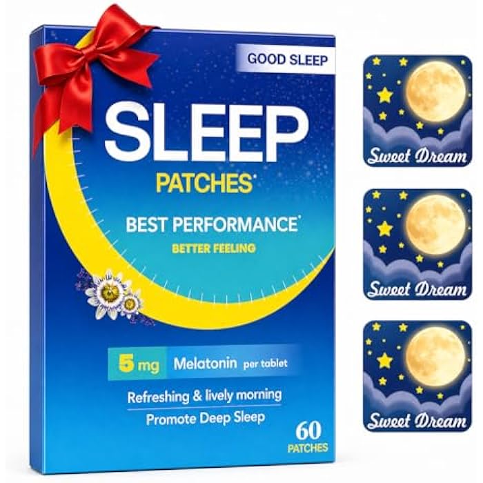LabPack Sleep Patch, Plant-Based & Vegan Support for Women & Men, All Natural Sleep Patches, 60 Easy-to-Apply Patches - Image 1