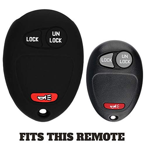 KeylessOption KeyGuardz Keyless Entry Remote Car Key Fob Shell Cover Rubber Case for Hummer H3 Colorado Canyon L2C0007T - Image 3