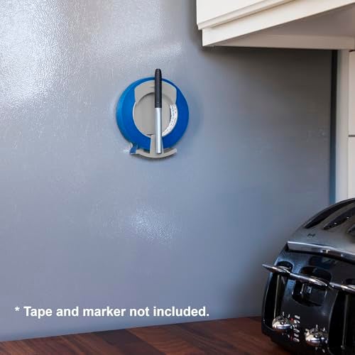 Kitchen Stickin' Kitchen Stickin’® Tape Dispenser, Wall-Mounted Tape and Label System (Core System/Tape & Marker Not Included) - Image 4