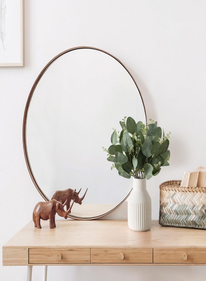 داهي أغصان أوكالبتوس صناعية من داهي في مزهرية سيراميك، قطعة مركزية لتزيين الطاولة، ديكور ريفي عصري، نباتات أوكالبتوس صناعية مع مزهرية للحمام والمطبخ ورفوف غرفة المعيشة، ديكور منزلي، أبيض - Image 3