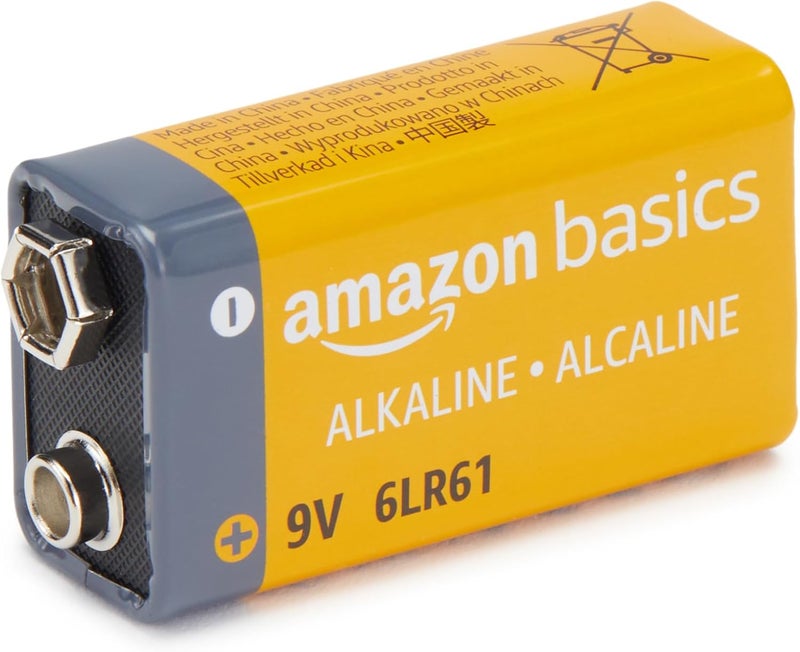 بطاريات أمازون بيسكس 4 قطع 9 فولت القلوية متعددة الأغراض، عمر تخزين 5 سنوات، قد يختلف التغليف - Image 2