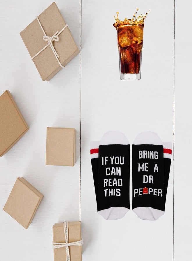 GJTIM Drinking Socks Carbonated Drinks Lover Novelty Socks for Men Women (D Black) - Image 4