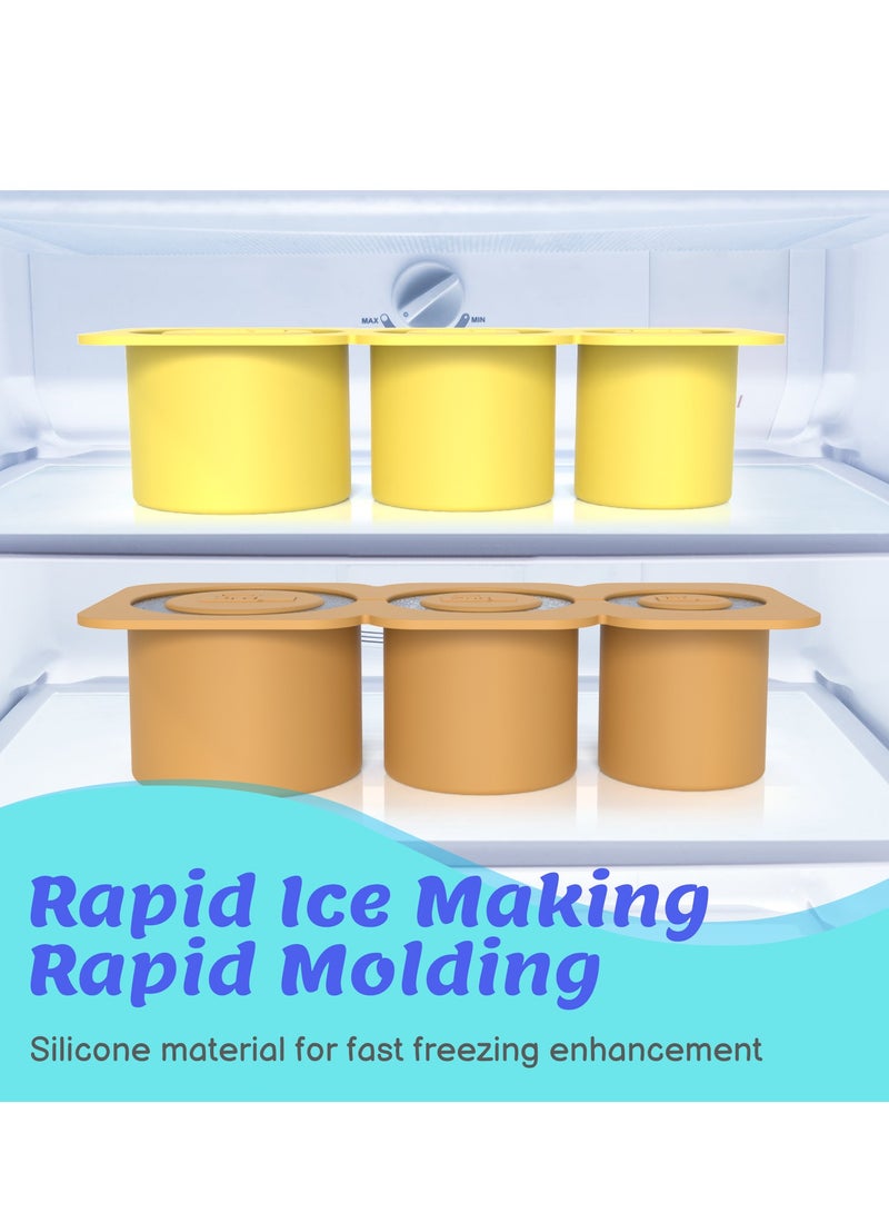 Stanley ice cube tray, suitable for 40oz Stanley water glass ice making mold, reusable cylindrical silicone ice cube mold, can be used for ice drinks, juice - Image 5