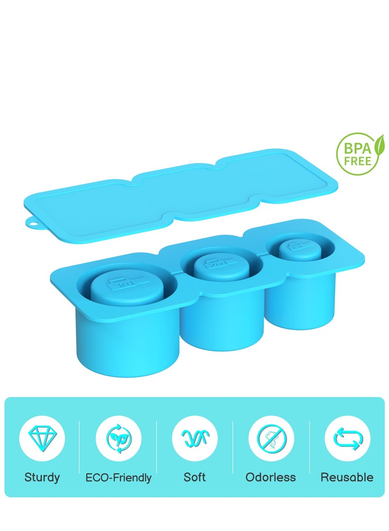 Stanley ice cube tray, suitable for 40oz Stanley water glass ice making mold, reusable cylindrical silicone ice cube mold, can be used for ice drinks, juice - Image 4