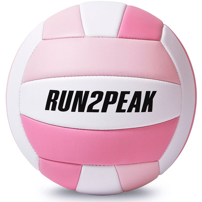 Soft Pink Volleyball Ball Gifts for Teen Girls Kids Youth Team Beginners Durable Volleyballs for Outdoor Indoor Beach Pool Water Play Official Size 5 Training Practice Volley Ball - Image 1