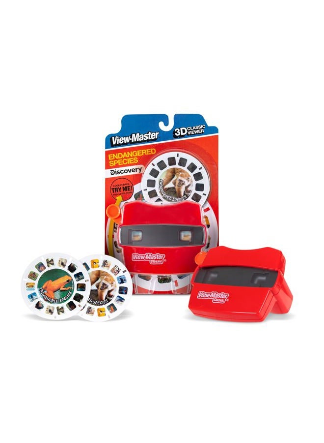 VIEW.MASTER Classic Viewer - Discovery Kids : Endangered Species Red Small - Image 1