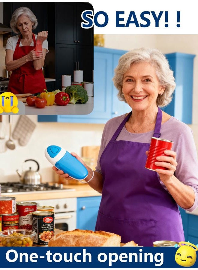 Befumly Electric Can Opener for Seniors Arthritis: Battery Operated, Hands free, Cordless, One Touch, Easy to Clean - Automatic Can Opener Smooth Edge with Powerful Motor for Kitchen by Befumly - Image 4
