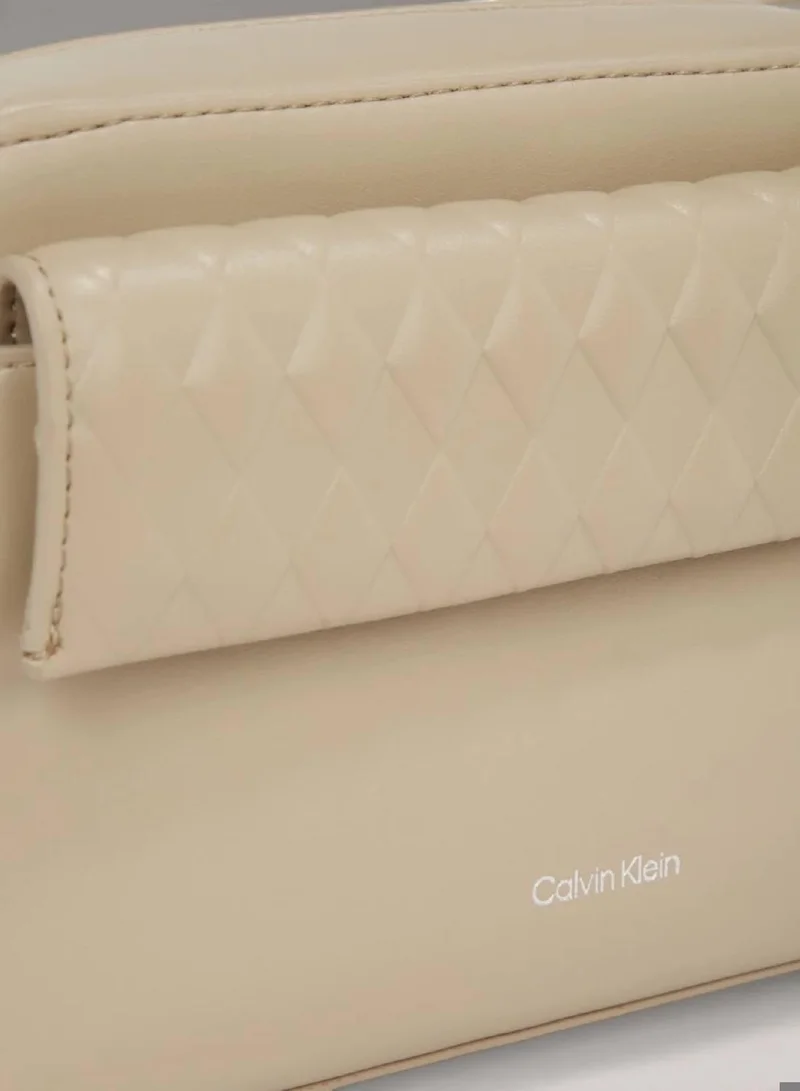 Calvin Klein Crockery Quilted Crossbody Camera Bag for Women | Best Price UAE