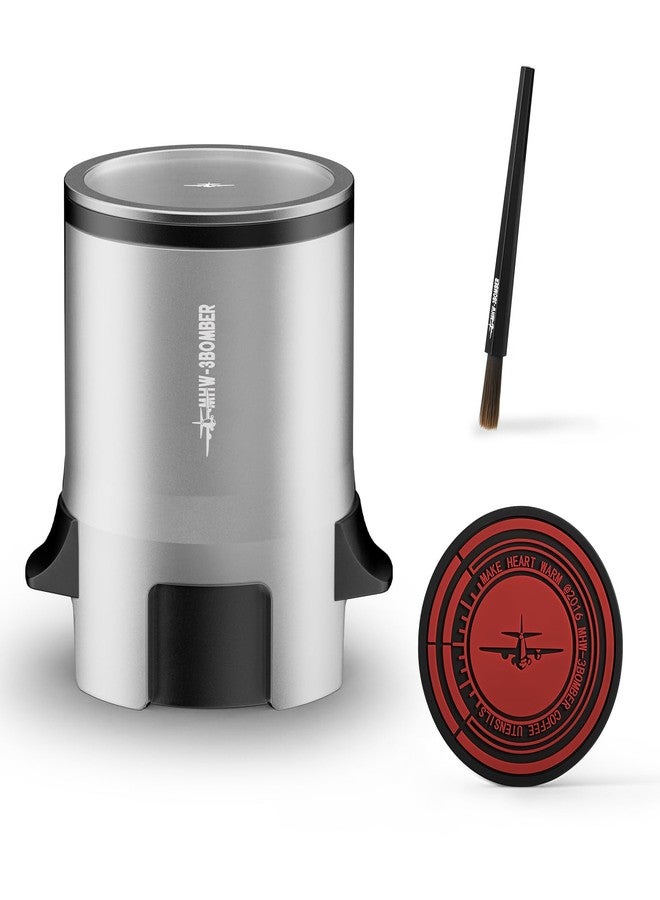 MHW-3BOMBER SE برو هزاز إسبريسو قمع 58 مم كوب جرعة قهوة، كوب استقبال مسحوق الإسبريسو فضي، DR5564-OS - Image 1