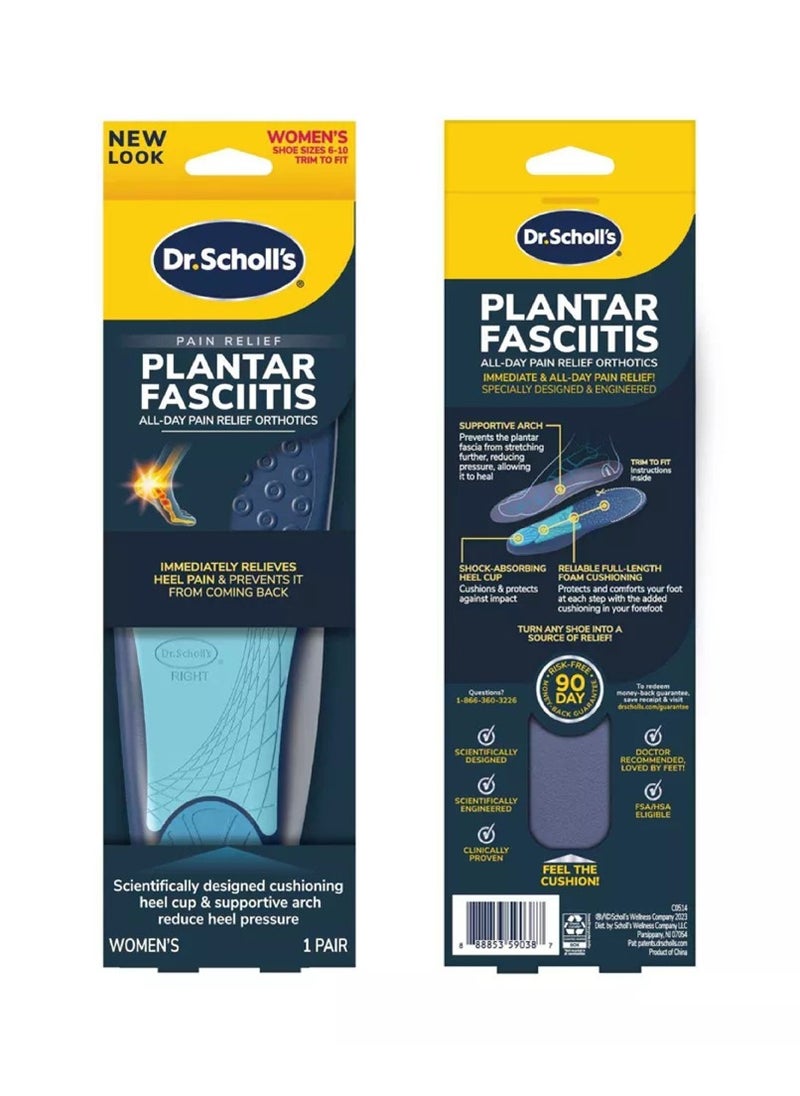 Dr. Scholl's - Dr. Scholl’s Orthotics for  Plantar Fasciitis-Women's - Image 1