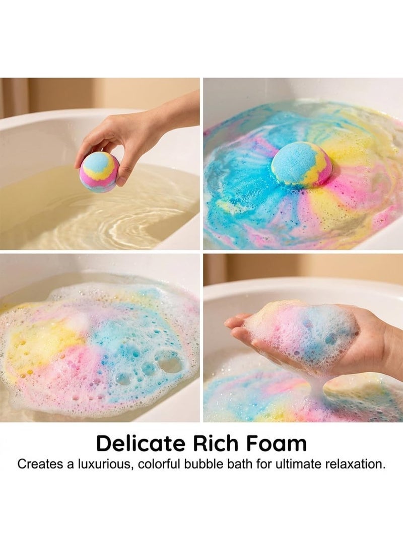 Bath Bombs with Surprise Toys, Natural Organic Fizzy Soak Balls for Moisturizing Dry Skin The toys are distributed at random. - Image 5