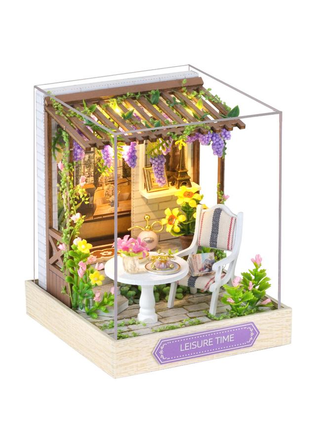 Bluejw Zhiqu House Happy One Pavilion Diy Handmade Assembled 3D Assembled Model Toy Cabin Toy Gift - Image 1