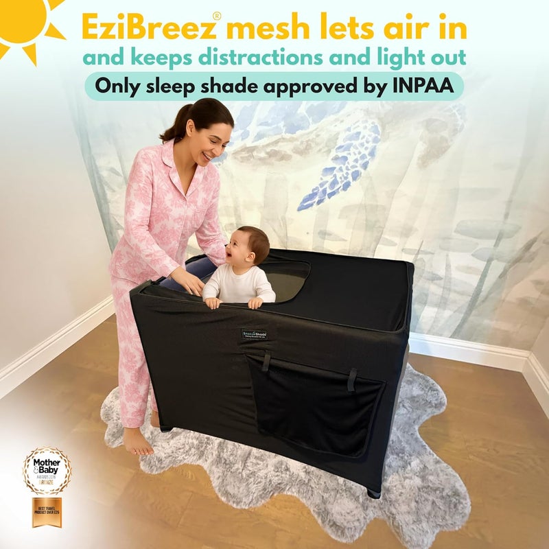 SnoozeShade Travel Cot Blackout Cover - Image 2