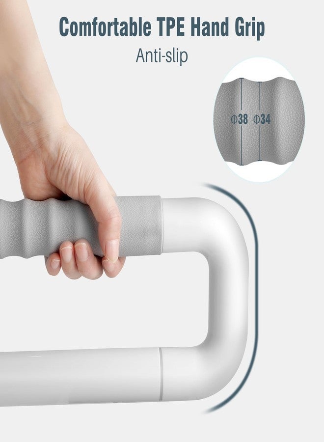 WochiTV Flip up Grab Bar 30.1 Inch Handicap Grab Bars Wall Mounted Toilet Handrail Anti Slip Bathroom Safety Bar for Senior Elderly Pregnant Aid - Image 3