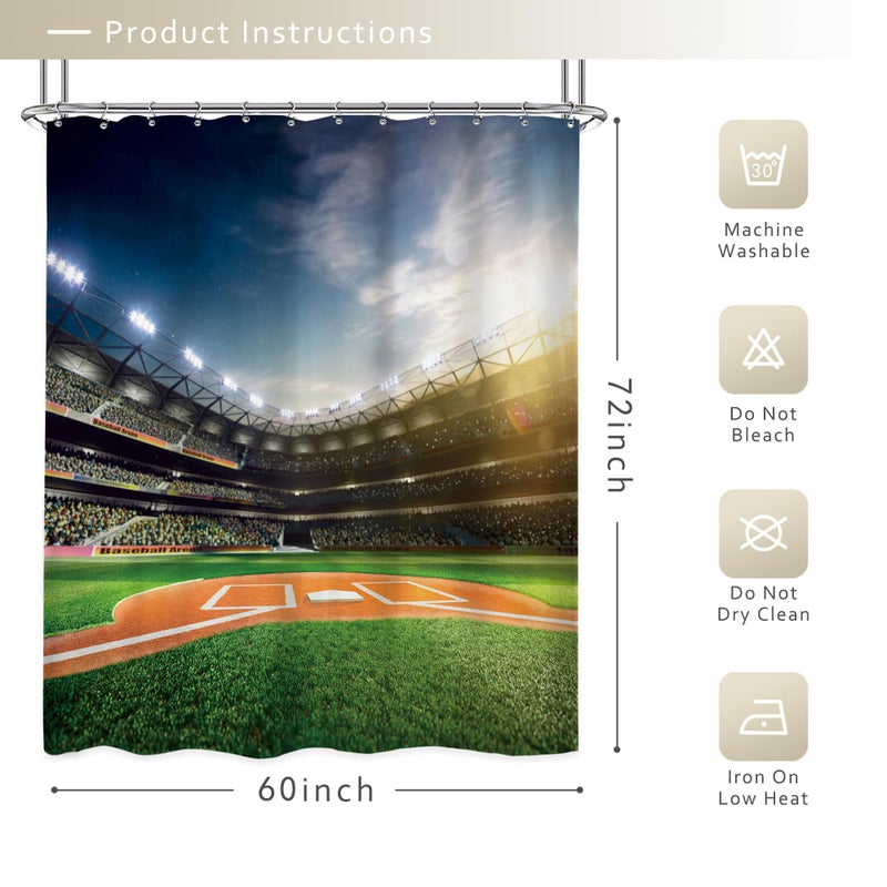 ريديكور رايديكور بيسبول ميدان حقل دش الستار 60WX72H بوصة رياضية احترافية جراند جرين أرينا ملعب لأولاد في سن المراهقة مان مراو - Image 2