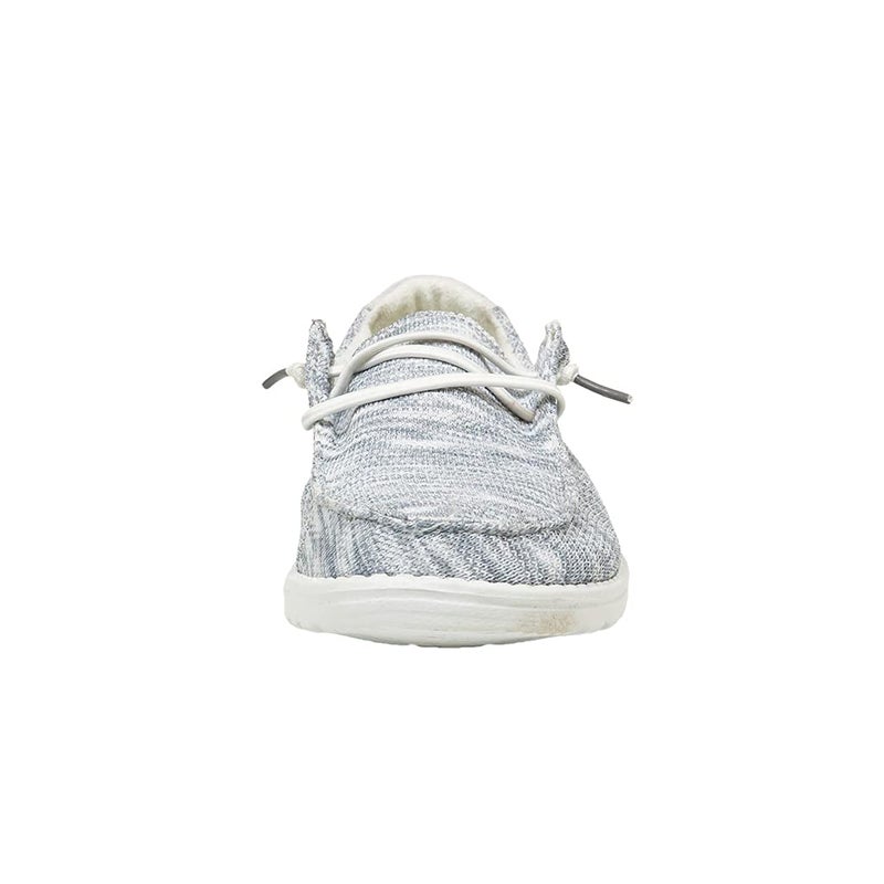 Hey Dude Women's Wendy Sox Glacier Grey Size 9 | Women’s Shoes | Women’s Lace Up Loafers | Comfortable & Light-Weight - Image 4