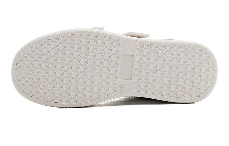 RENBEN Slip Resistant Abrasion Resistant Low top Skateboard Shoes Unisex Beige Gray - Image 5