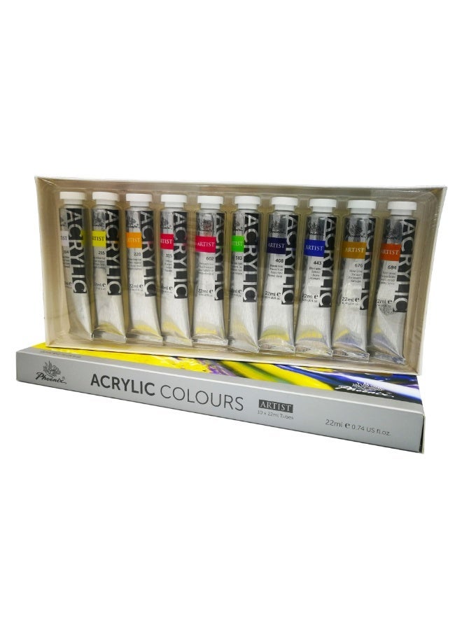Phoenix - 10-Color Acrylic Paint Tubes - Image 4