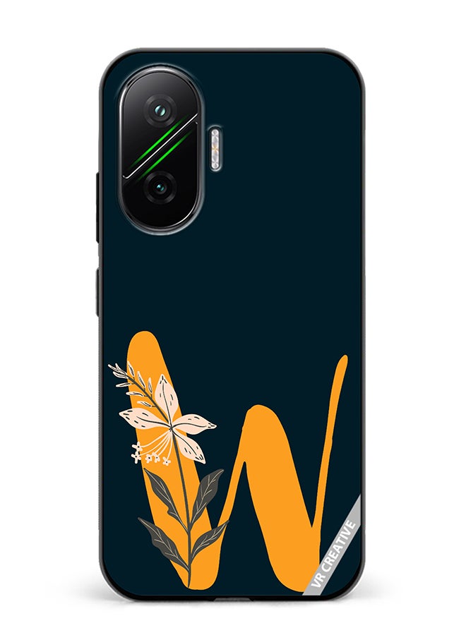Protective Case Cover For Xiaomi Poco F7 Alphabet W Design Multicolour