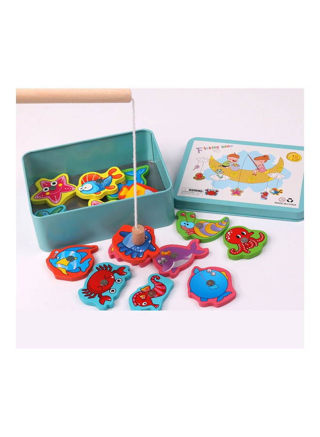 Magnetic Wooden Baby Fishing Toy with Storage Box - Image 3