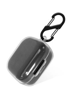 NIBEMINENT Soft TPU Case for Anker Soundcore R50i NC, Protective Cover with Carabiner (Clear)  - Image 1