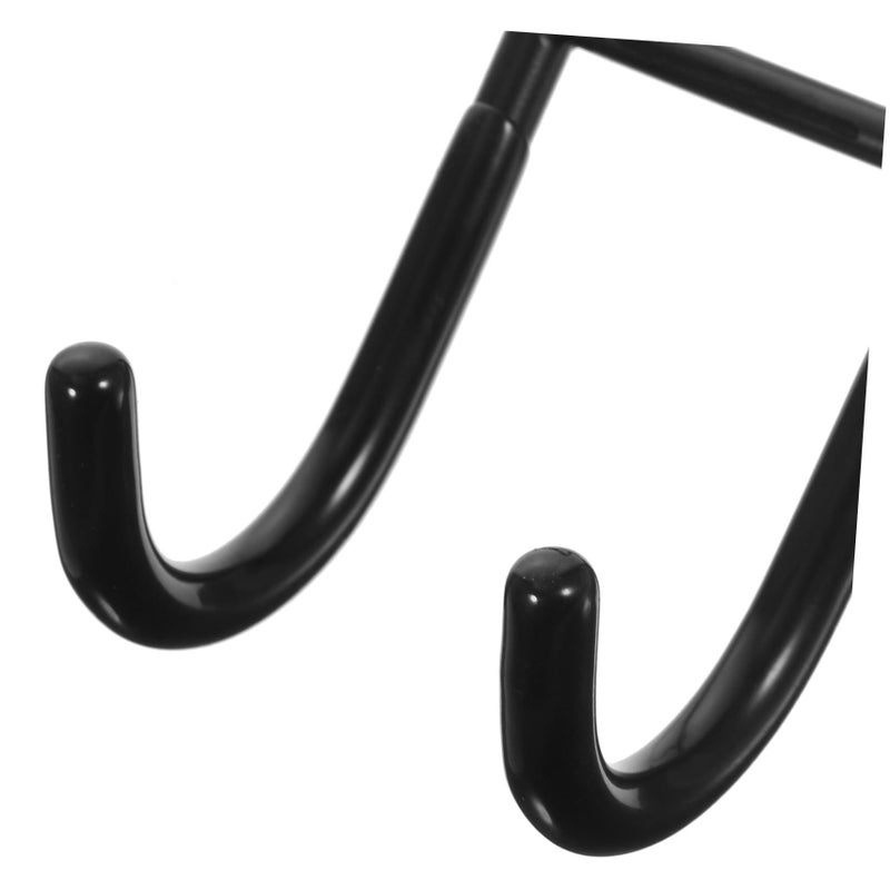 Black Non Drill Shower Hooks Set Of 3 For Bathroom Towels Space Saving Storage - Image 5