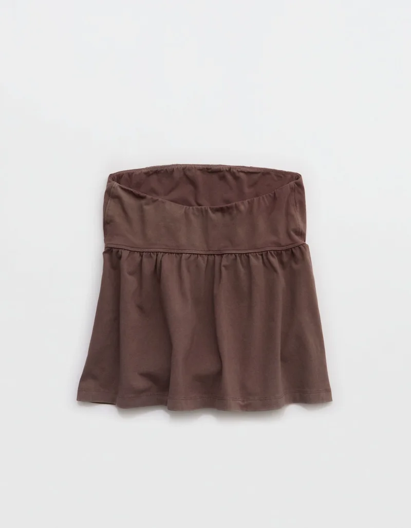 Aerie  OFFLINE By Aerie OG Cotton Peplum Tube Top for Women | Best Price UAE