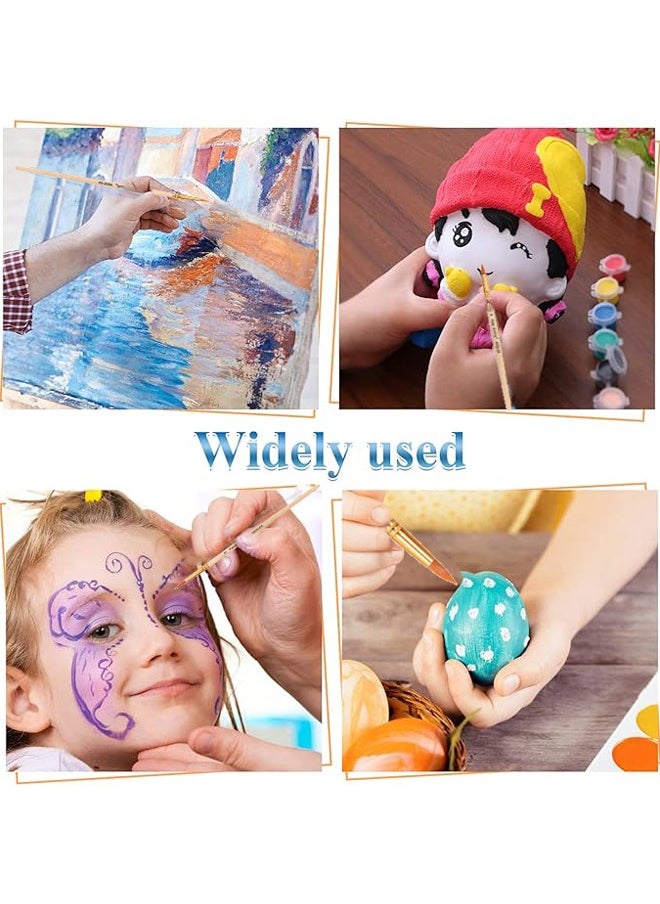 Keep Smiling - 6pcs Artist Detail Brush Set Wooden Art Supplies - Image 1