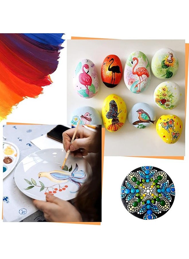Keep Smiling - 6pcs Artist Detail Brush Set Wooden Art Supplies - Image 1
