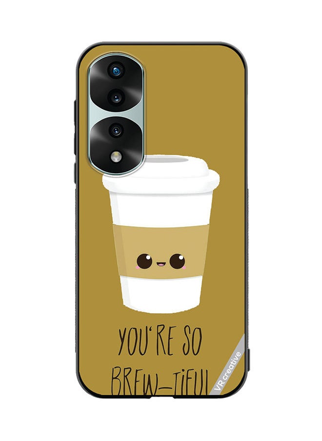 Protective Case Cover For Honor 70 Pro U R Brewtiful Design Multicolour