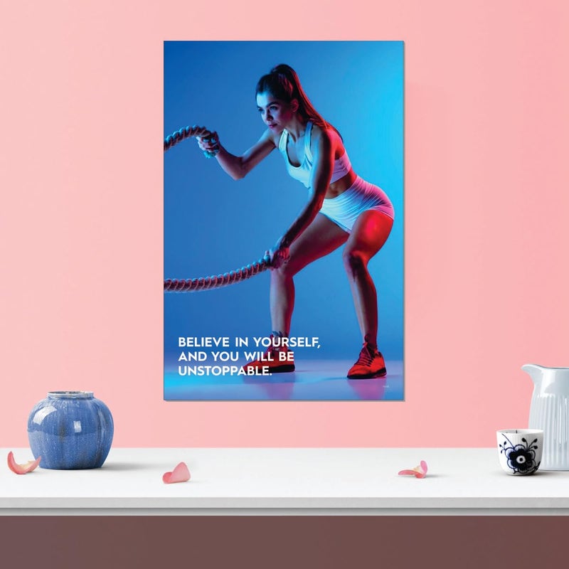 ESCAPER ESCAPER Zumba Posters for Wall Dance Wall Poster 12 x 18 inch Aerobics Posters Dance Posters for Room Decoration Dance Wall Decor Art Dance Classes Pack of 2 Posters No 87 88 - Image 4